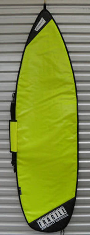 Flouro Yellow Shortboard Bag 6'4