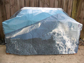 Hooded BBQ Cover Recycled Billboard Large 80030