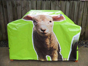 Hooded BBQ Cover Recycled Billboard Medium 80042
